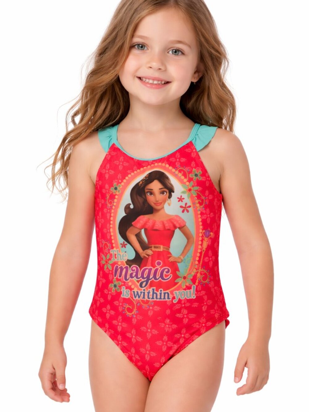 Toddler Girl's Girls Eleana Of Avalor Red One Piece Swimsuit Size 2T NWT